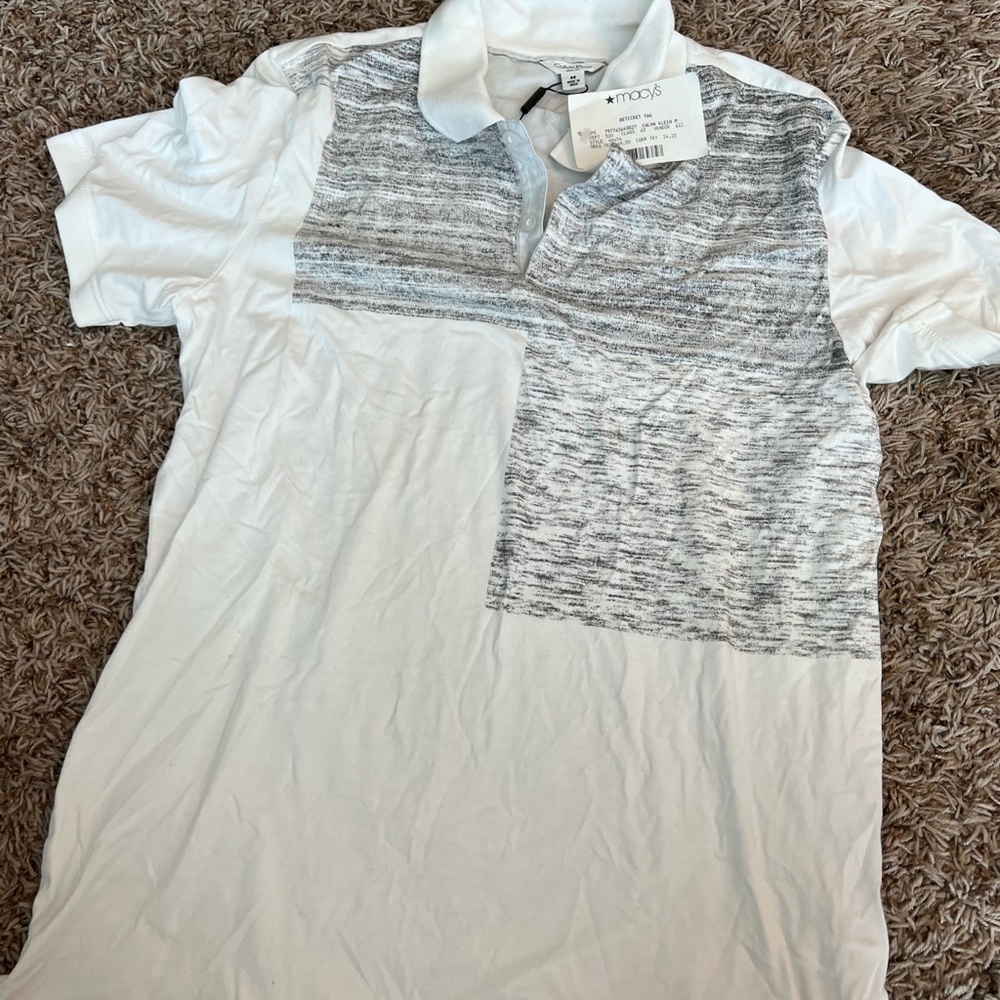 Calvin Klein, Mens medium, light/ soft Polo